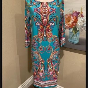 Tiana B Colorful Dress